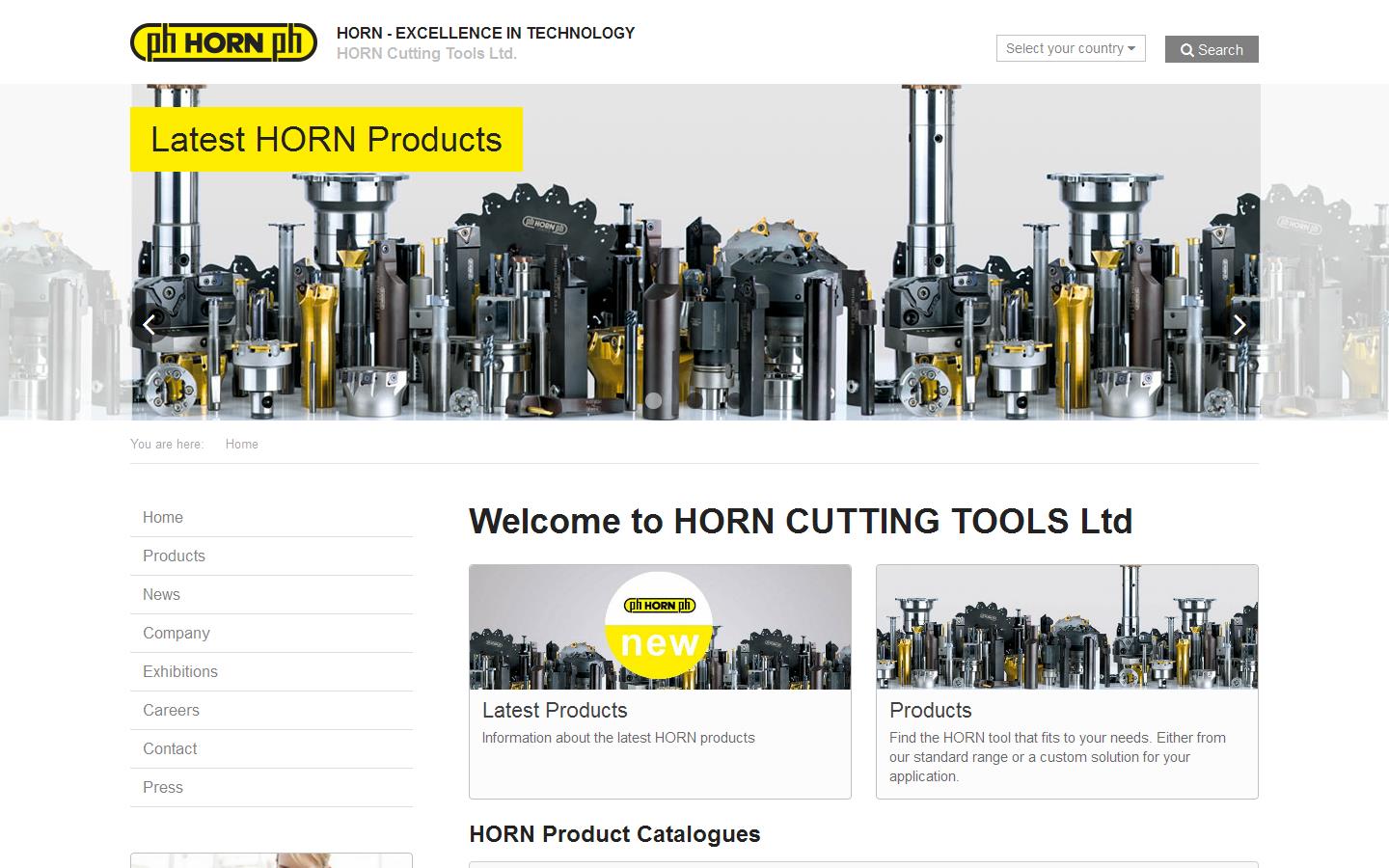 Horn Cutting Tools Ltd Website
