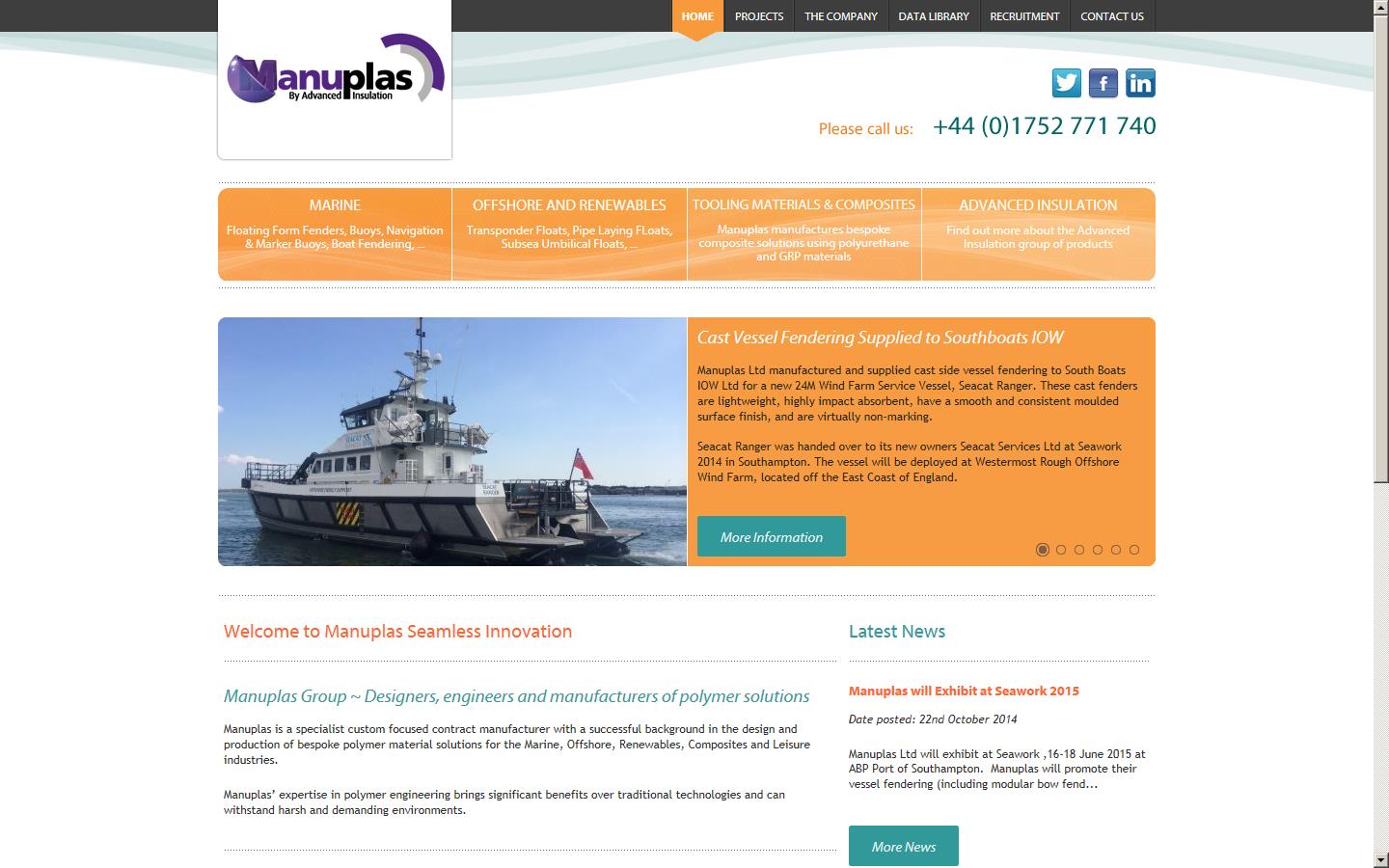 Manuplas Ltd Website