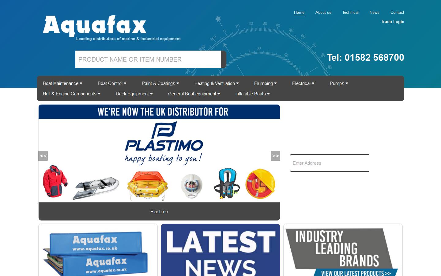 Aquafax Ltd Website