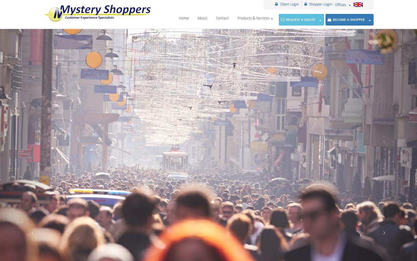 Mystery Shoppers Ltd Website
