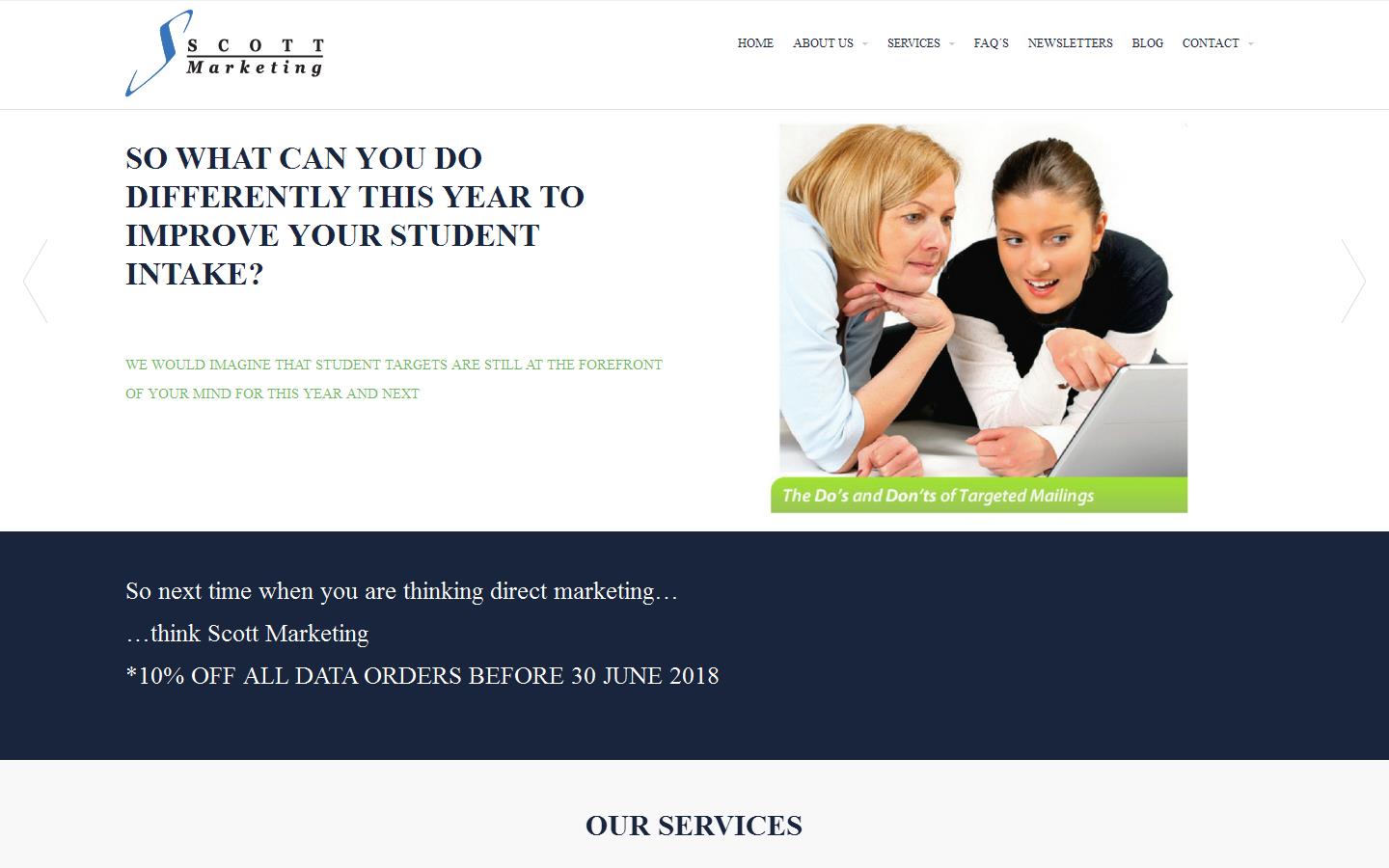 Scott Marketing Website