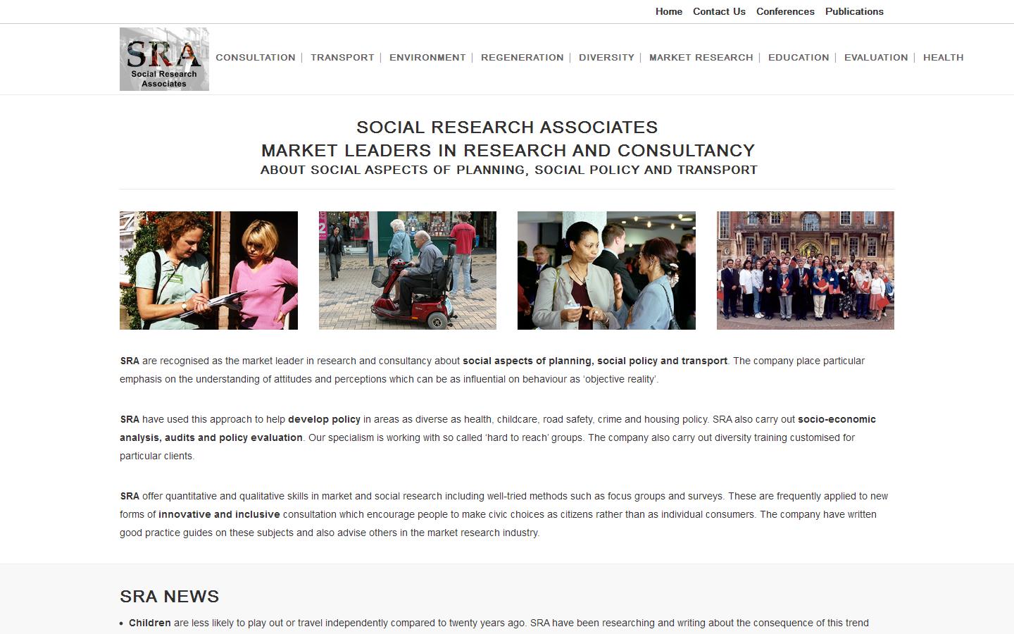 Social Research Associates Website