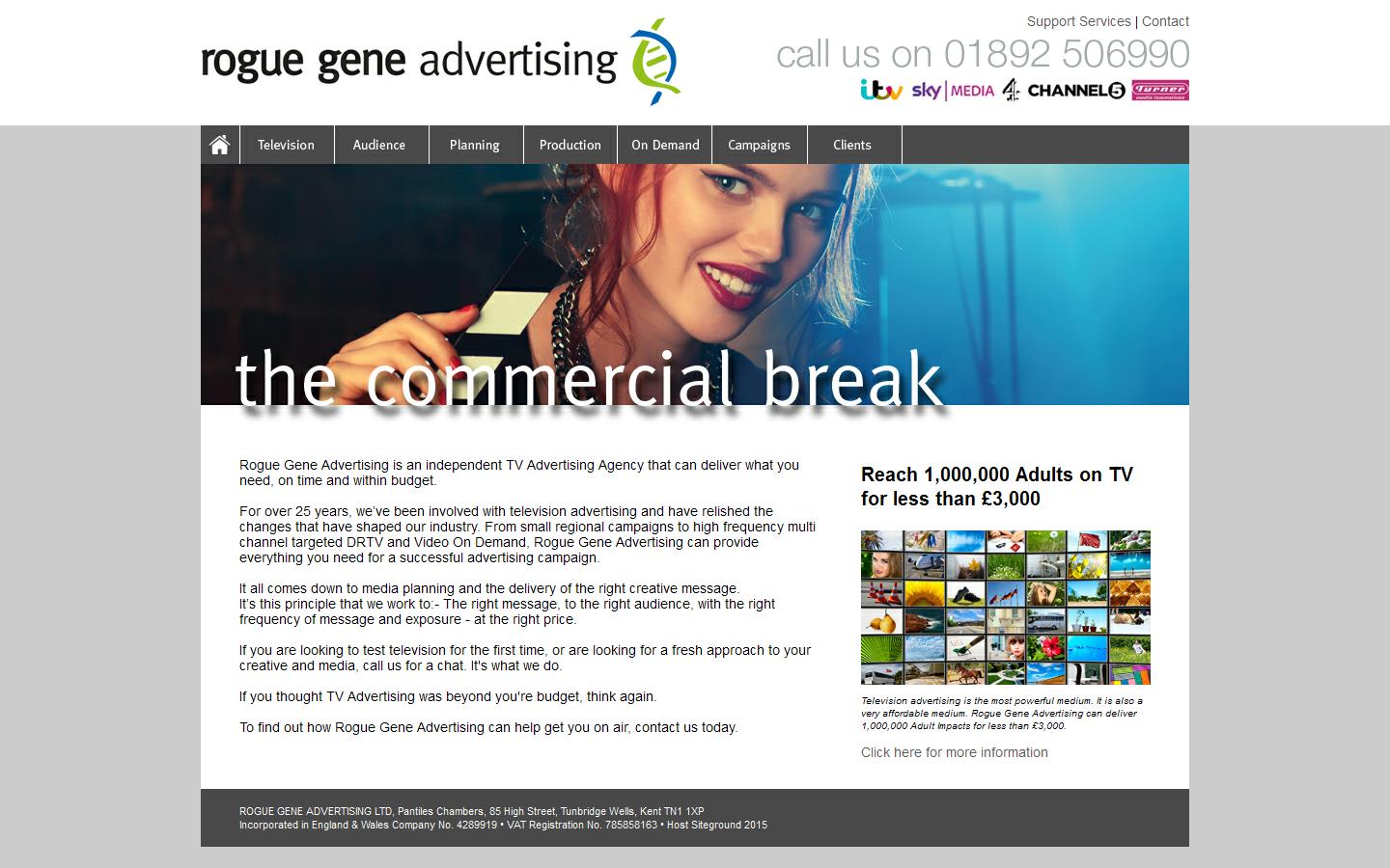 Rogue Gene Advertising Website