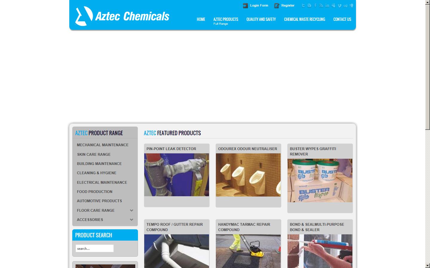 Aztec Chemicals Ltd Website