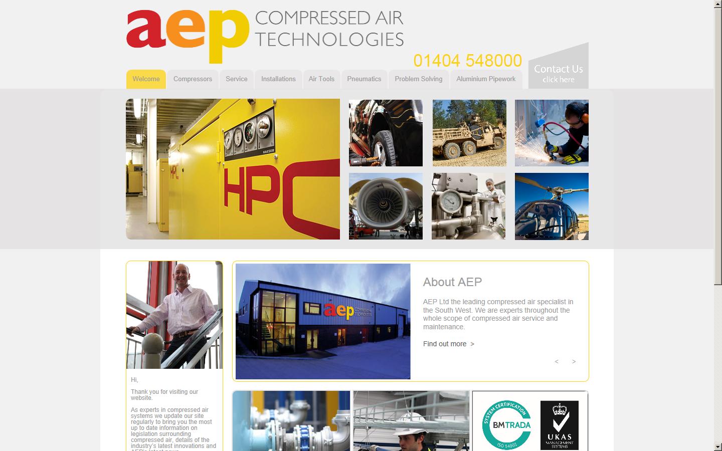 Aylward Engineering & Pneumatics Ltd Website