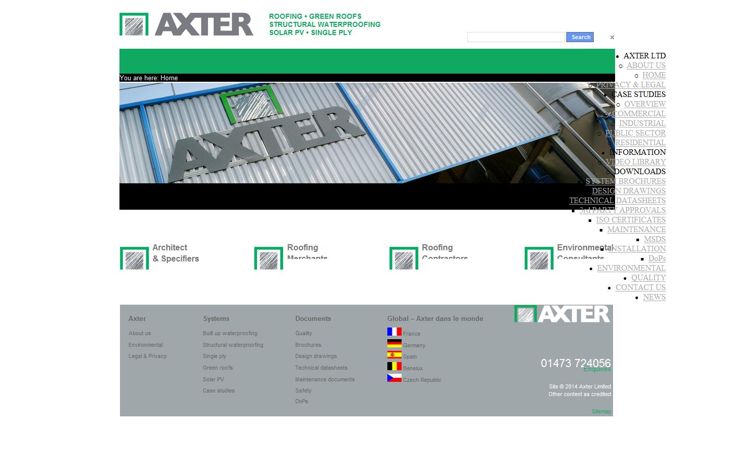 AXTER Ltd  Website