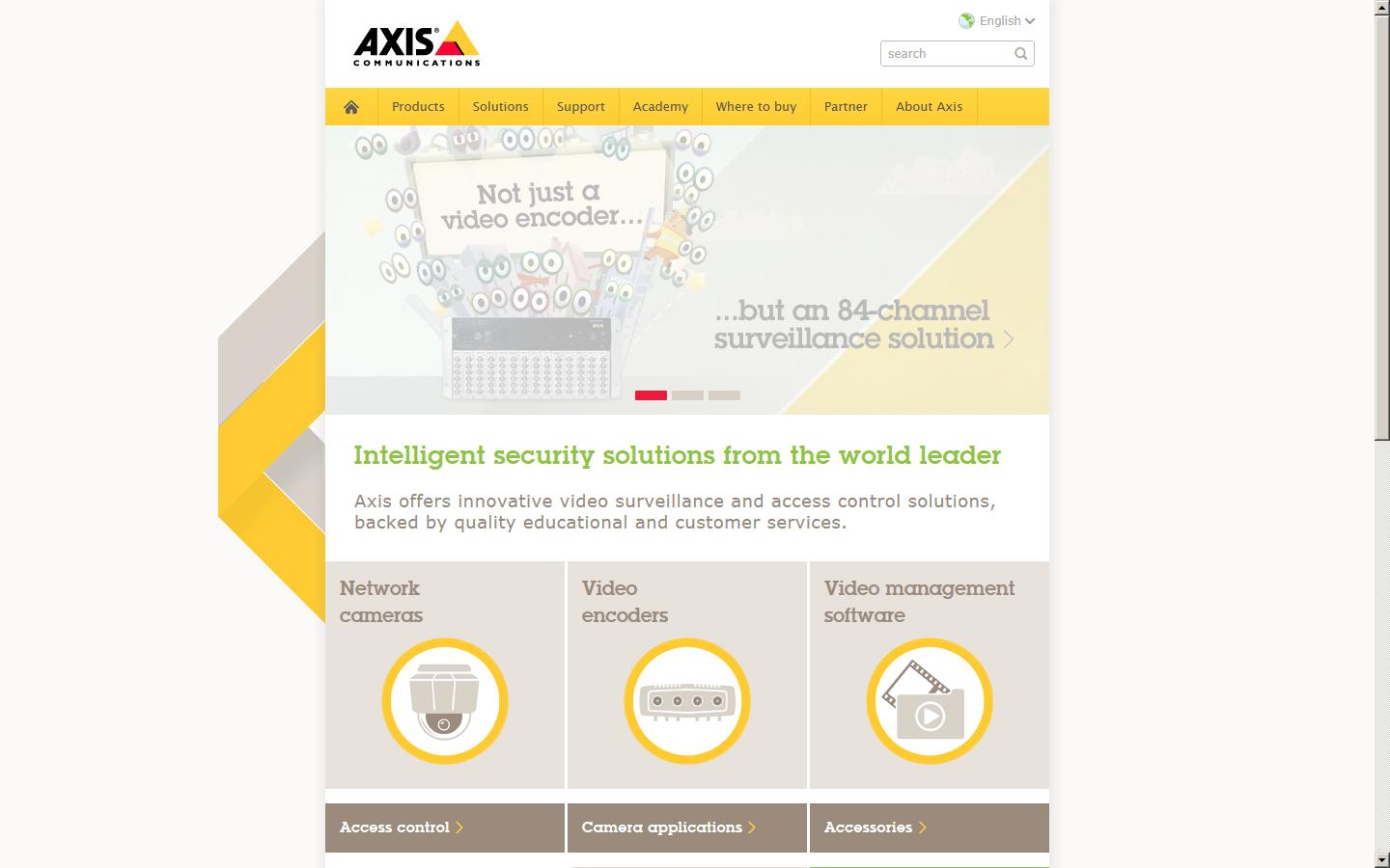 Axis Communications AB Website