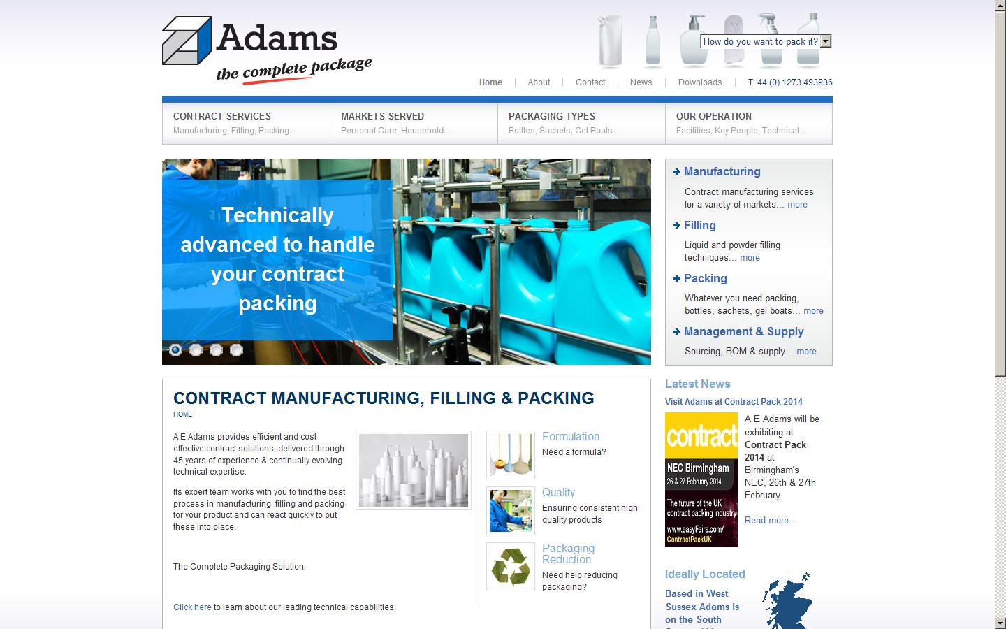AE Adams (Henfield) Ltd Website