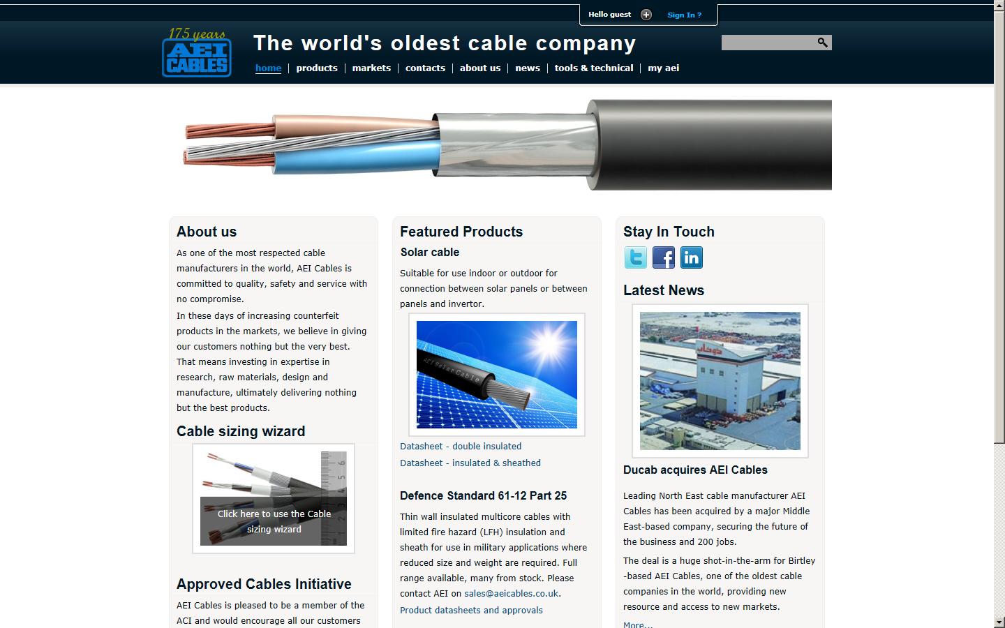 AEI Cables Website