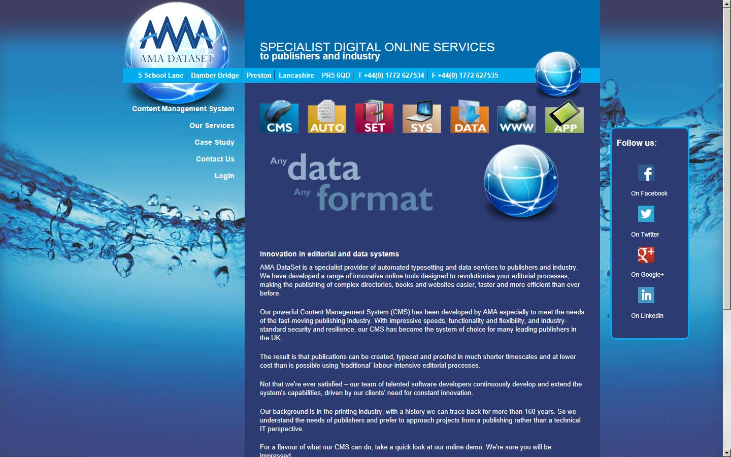 AMA Dataset Ltd Website