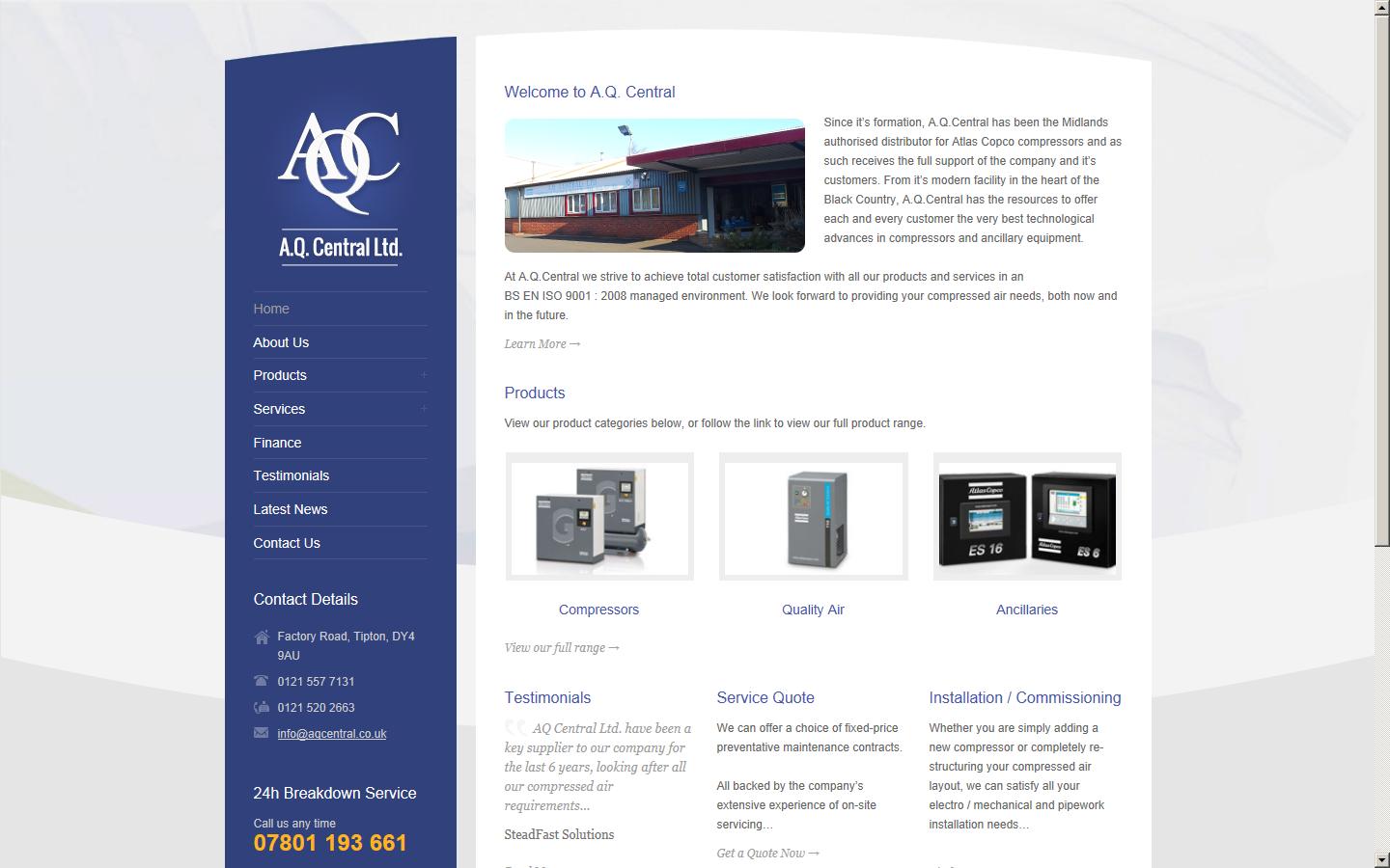 A Q (Central) Ltd  Website
