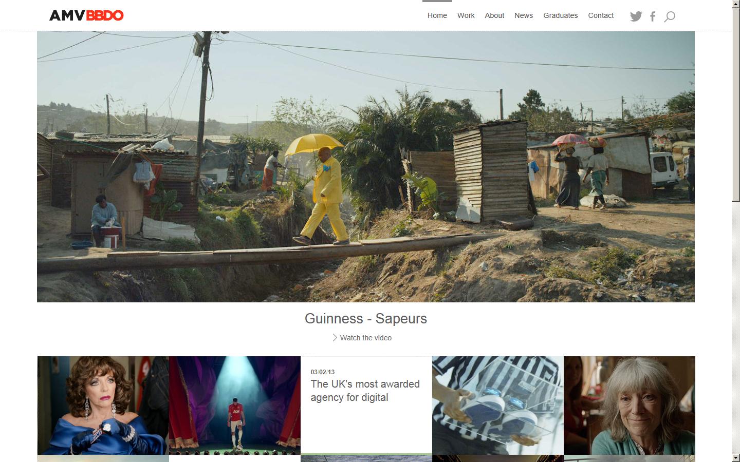 Abbott Mead Vickers BBDO Website