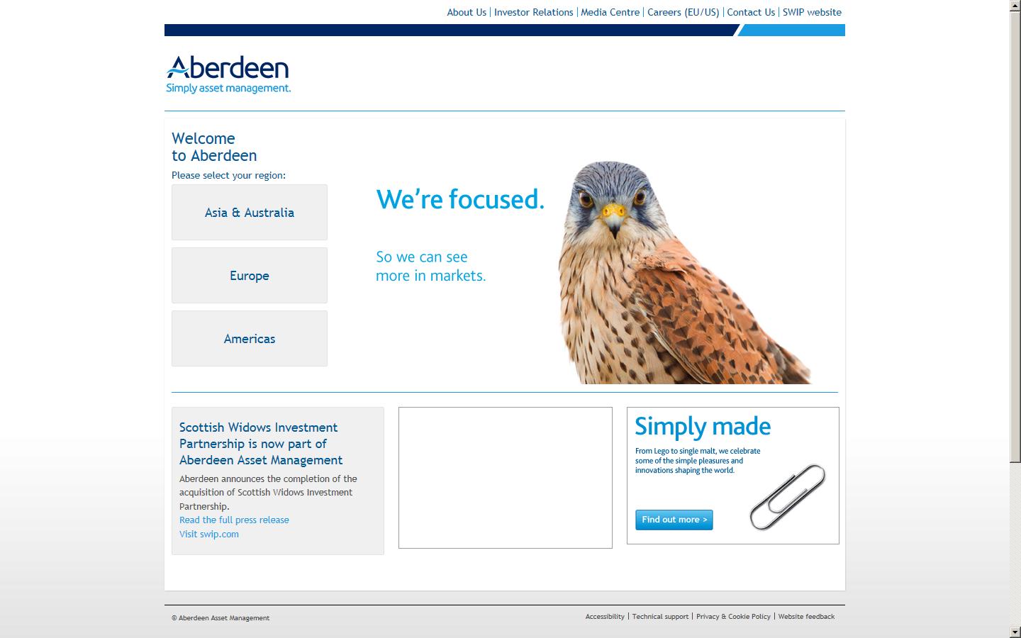 Aberdeen Asset Management PLC  Website