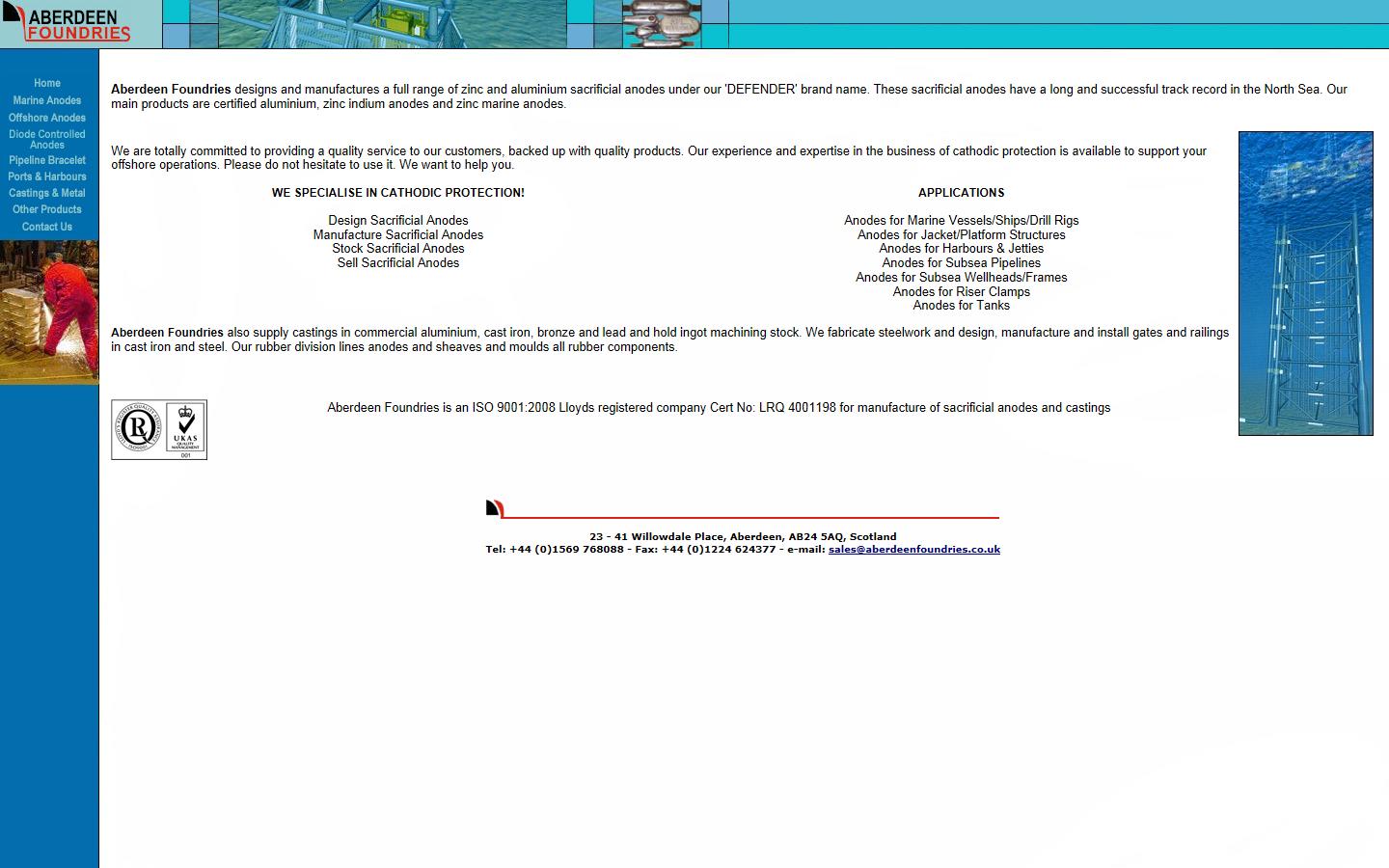 Aberdeen Foundries Website