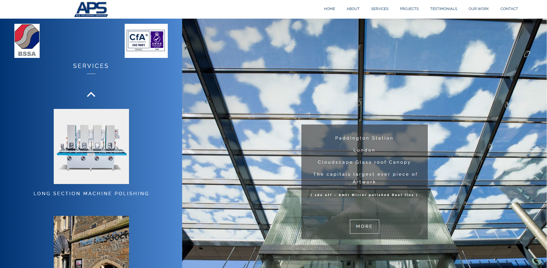 Ace Polishing Services Ltd  Website