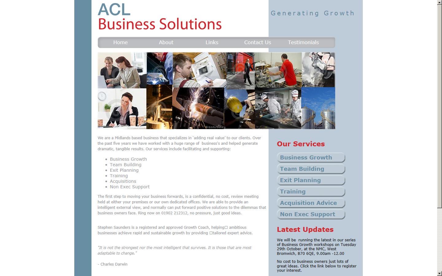 ACL Business Solutions Website