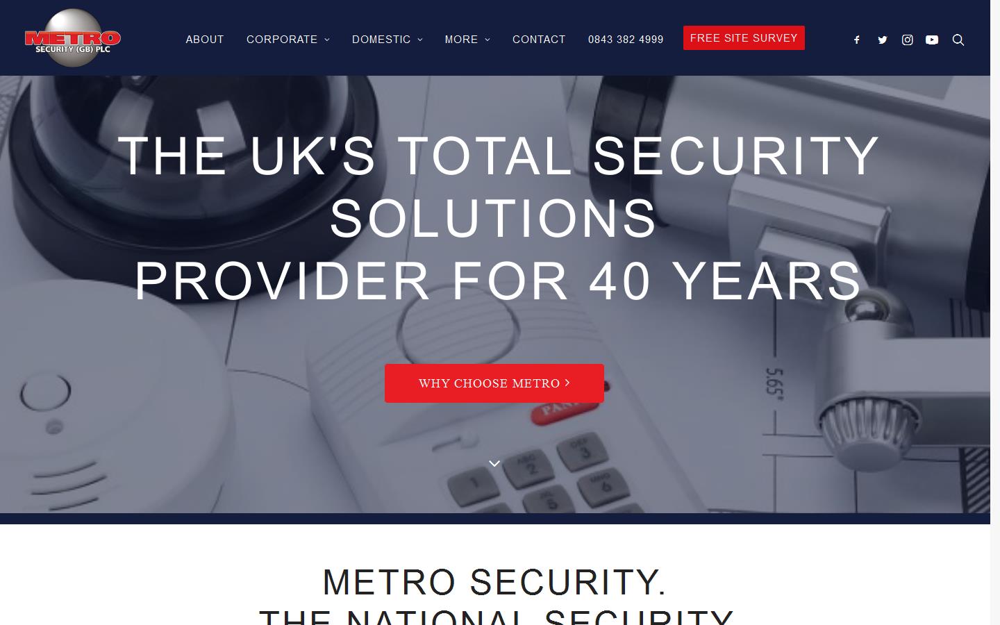 Metro Security GB PLC Website