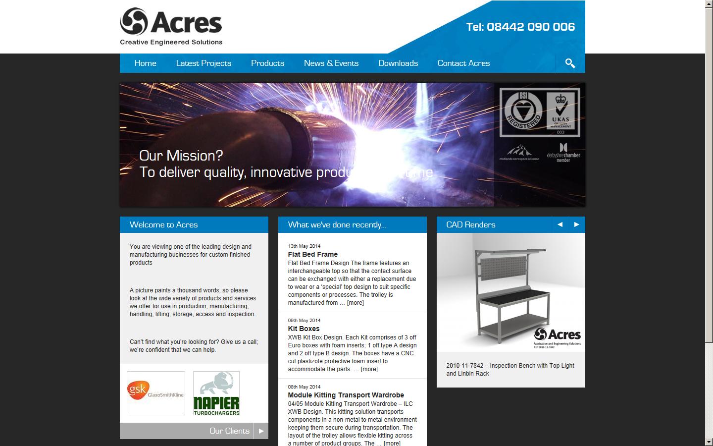 Acres (Willington) Ltd Website