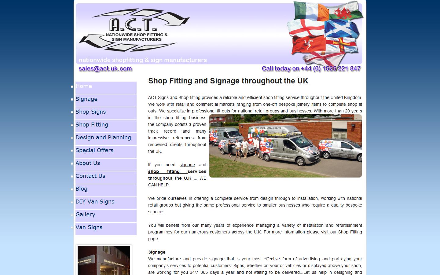 ACT Signs Website