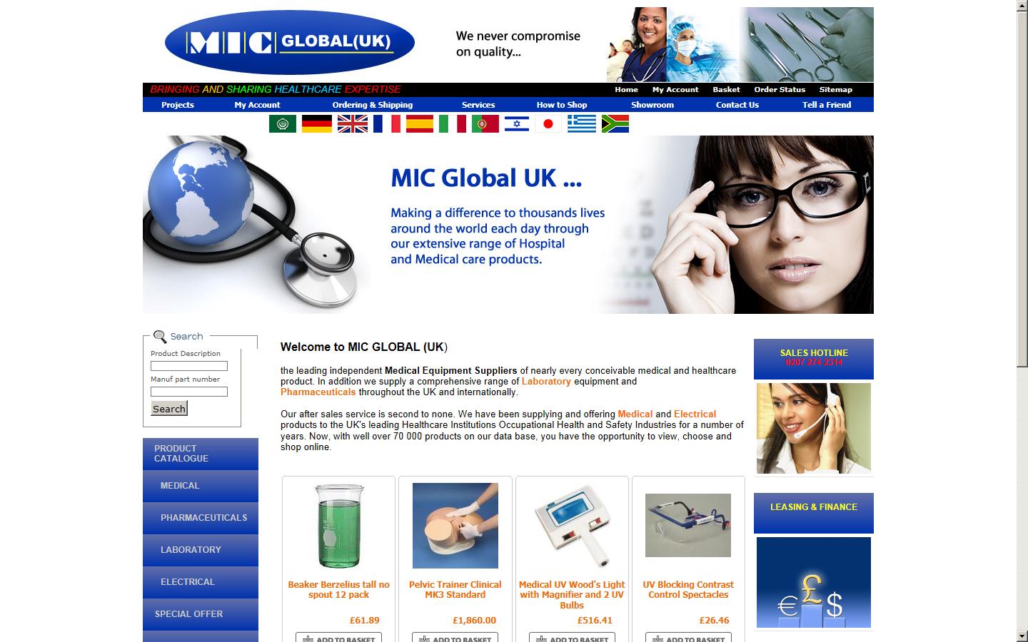 MIC Global UK Ltd Website
