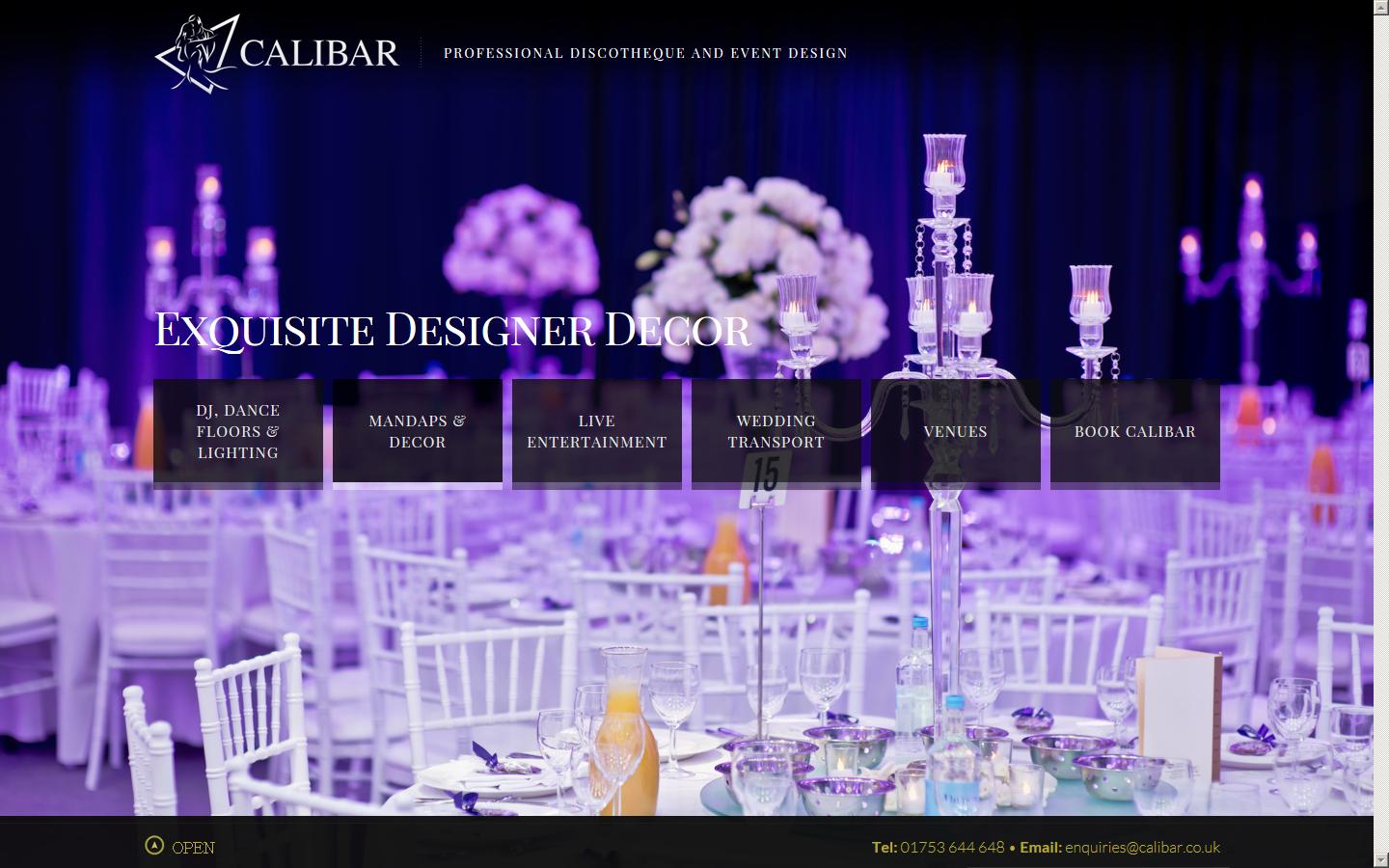 Calibar Events Website