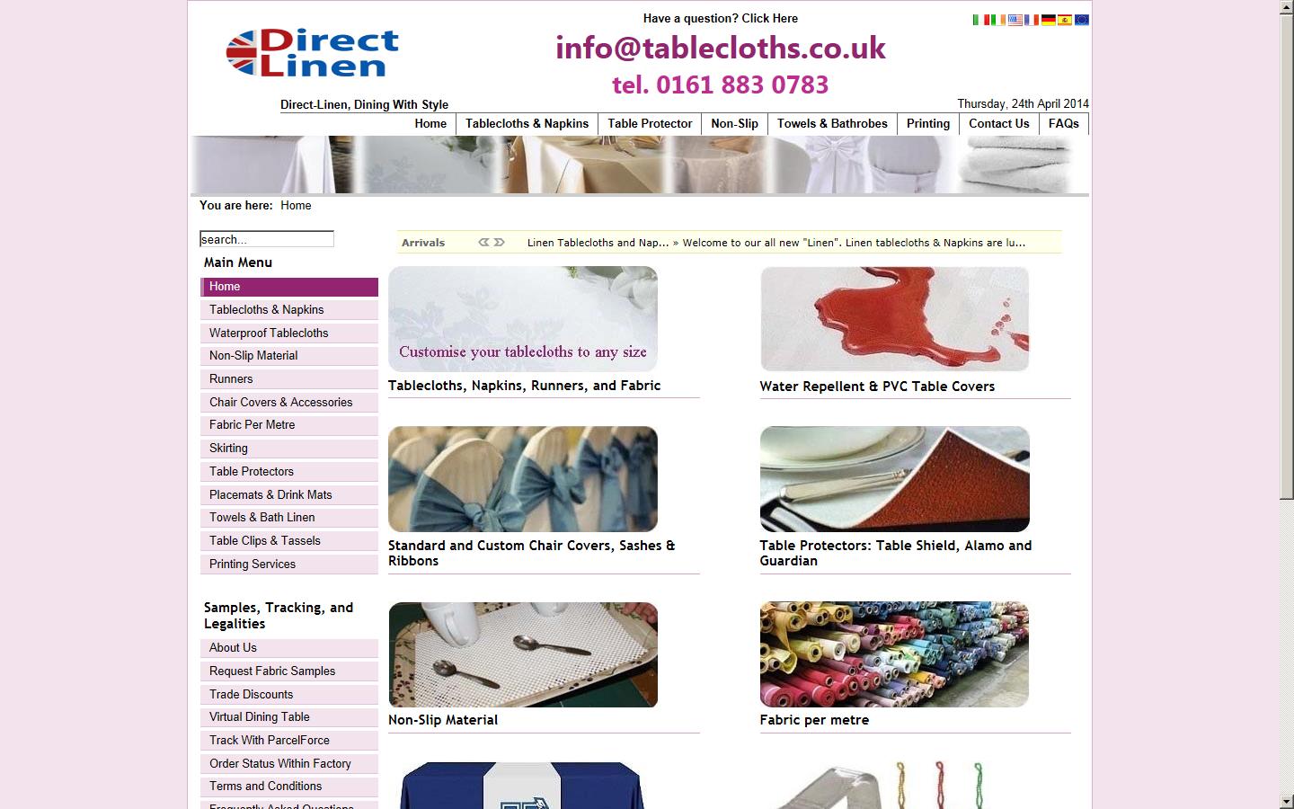 Direct-Linen.co.uk Ltd Website
