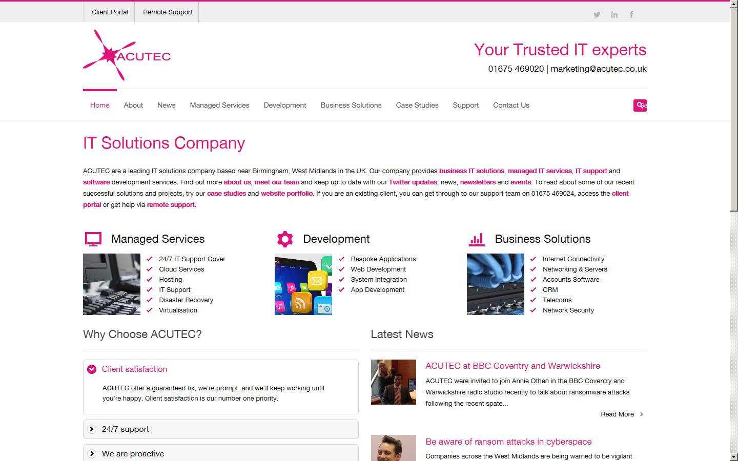 ACUTEC Ltd Website