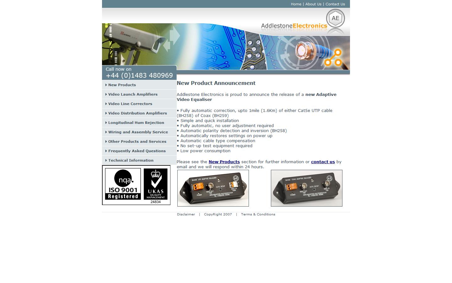 Addlestone Electronics Ltd Website