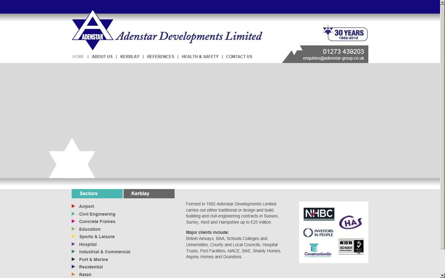 Adenstar Developments Ltd  Website