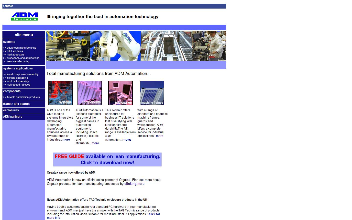 ADM Automation Ltd Website