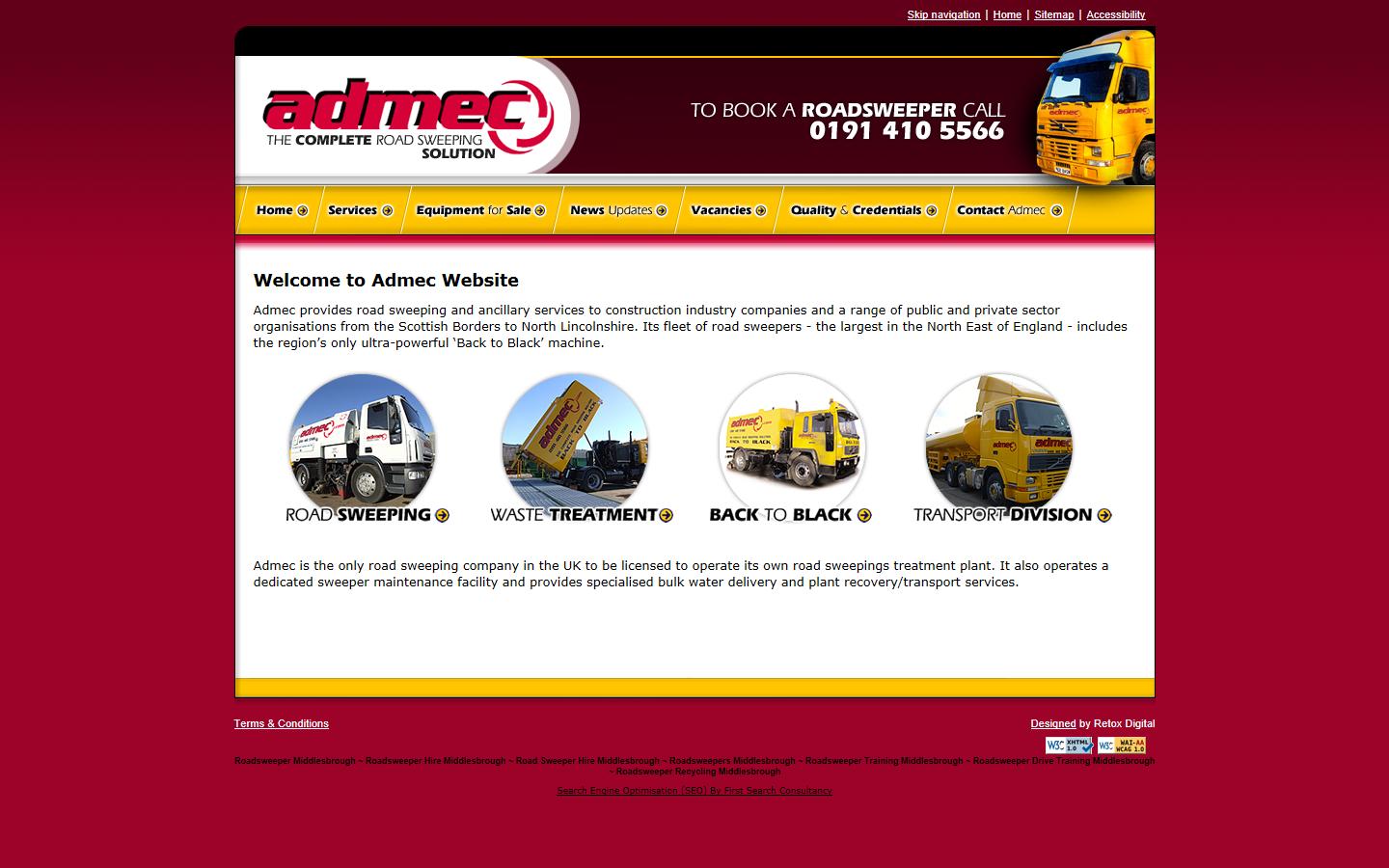Admec Municipal Services Ltd  Website