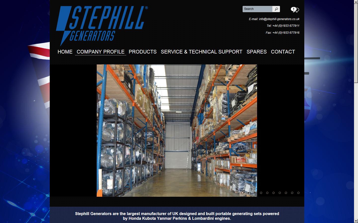 Stephill Generators Website