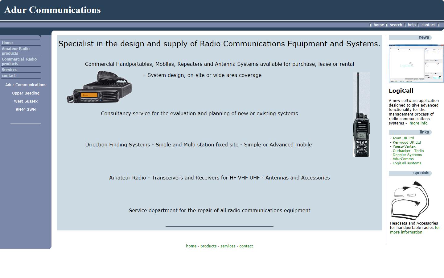 Adur Communications Website