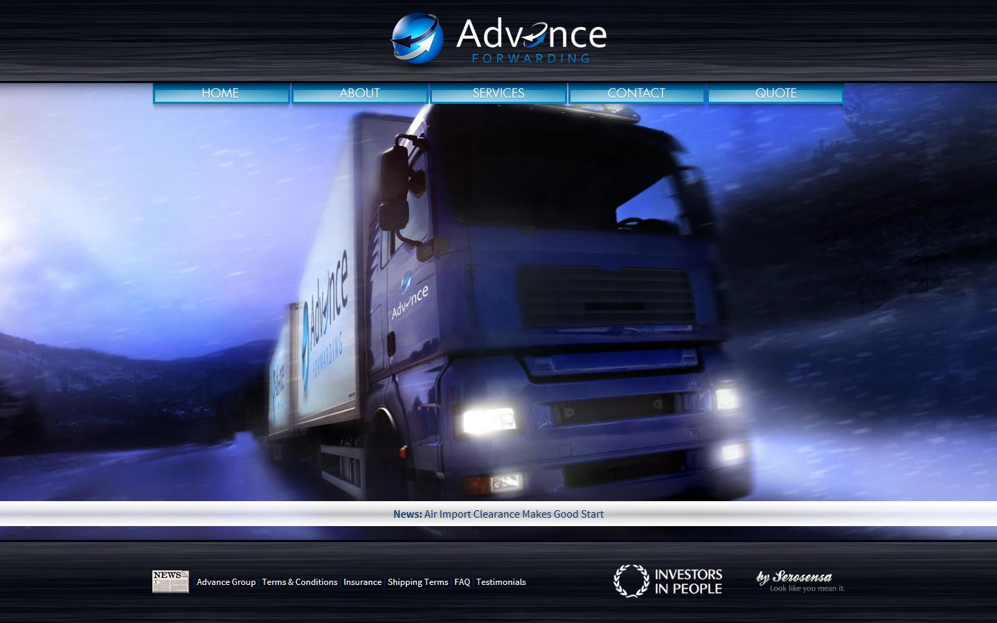 Advance Forwarding Ltd Website