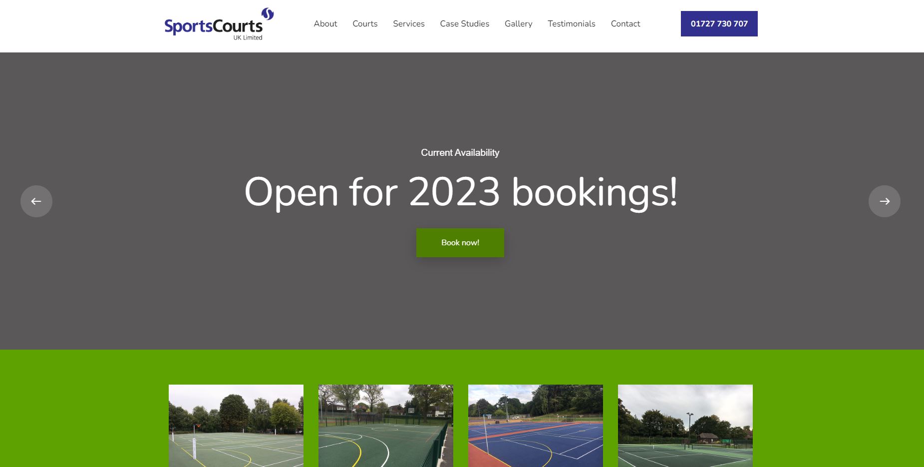 Sports Courts UK Ltd Website