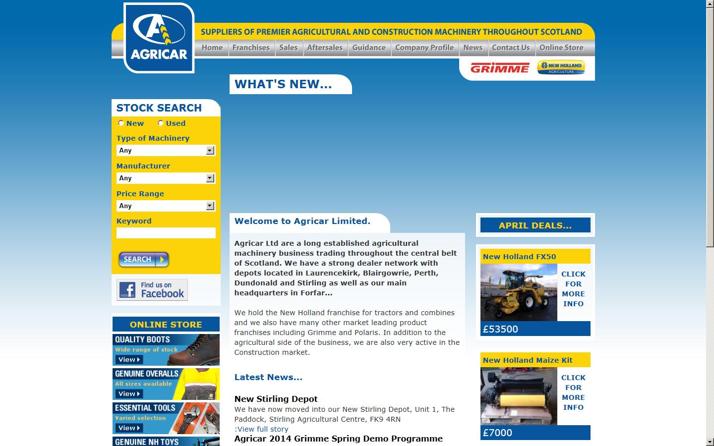 Agricar Ltd Website