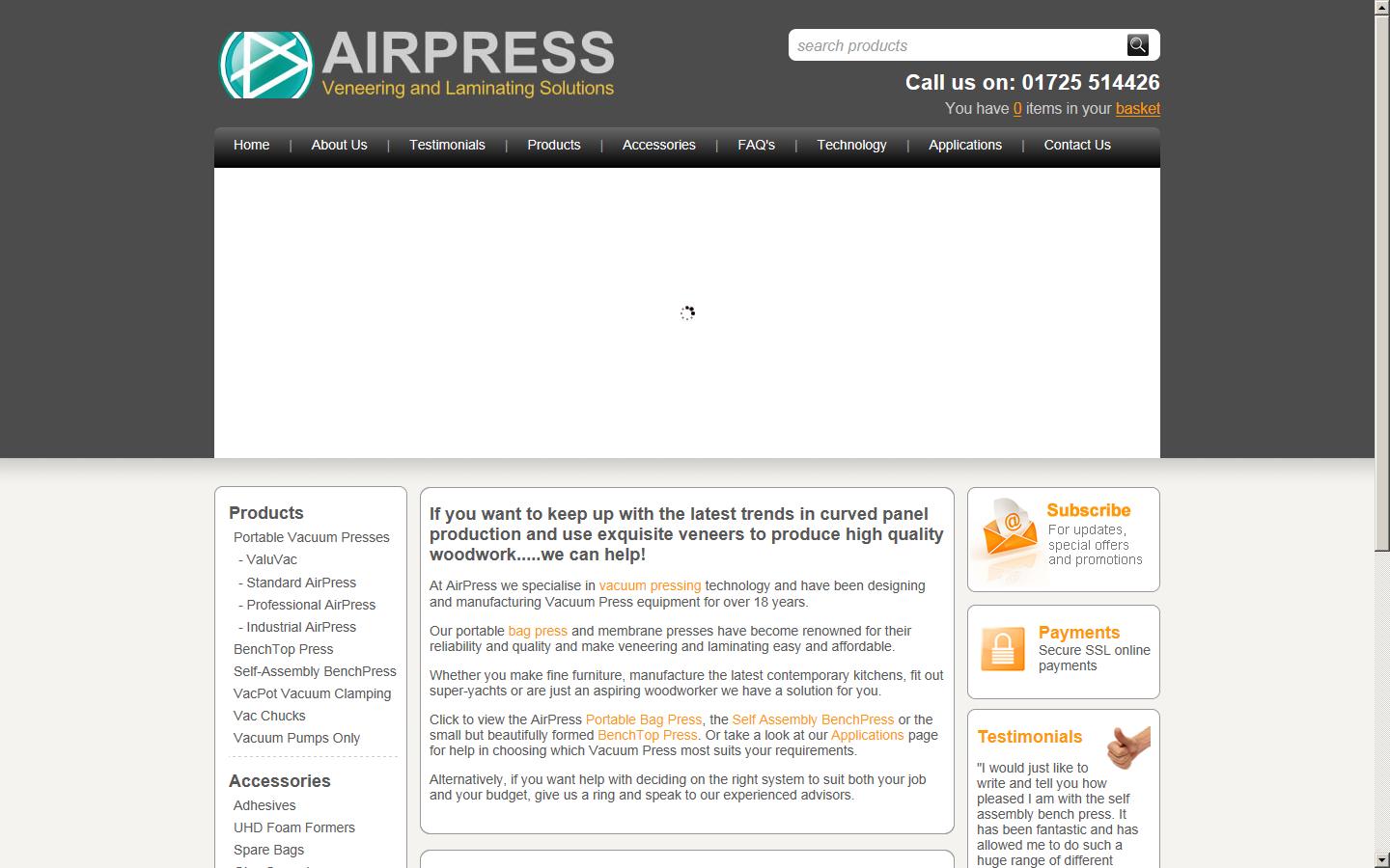 AirPress Developments Ltd Website