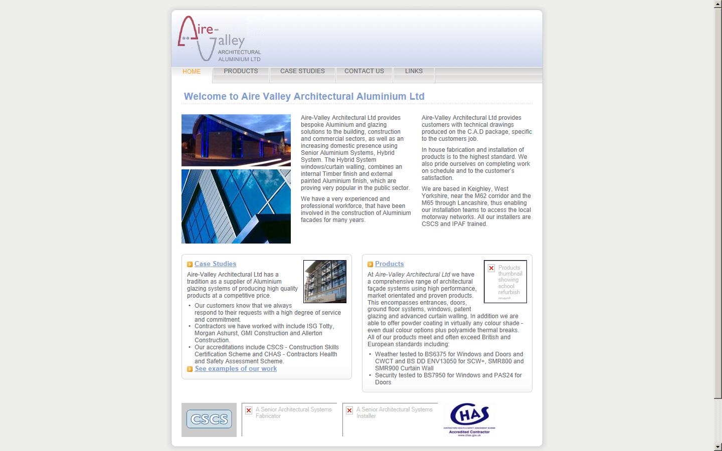 Aire-Valley Architectural Ltd  Website