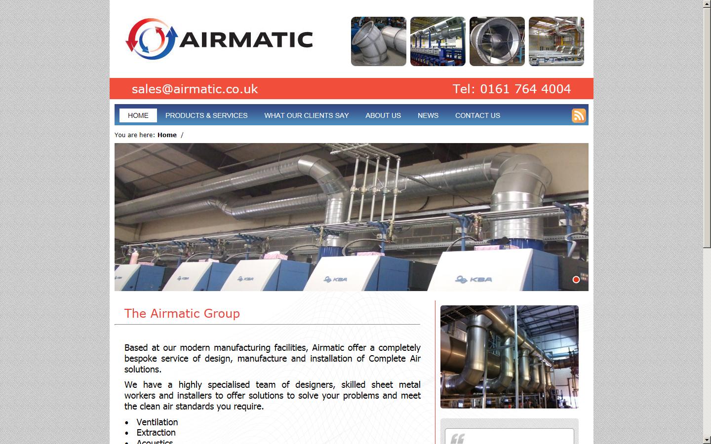 Airmatic Ltd Website