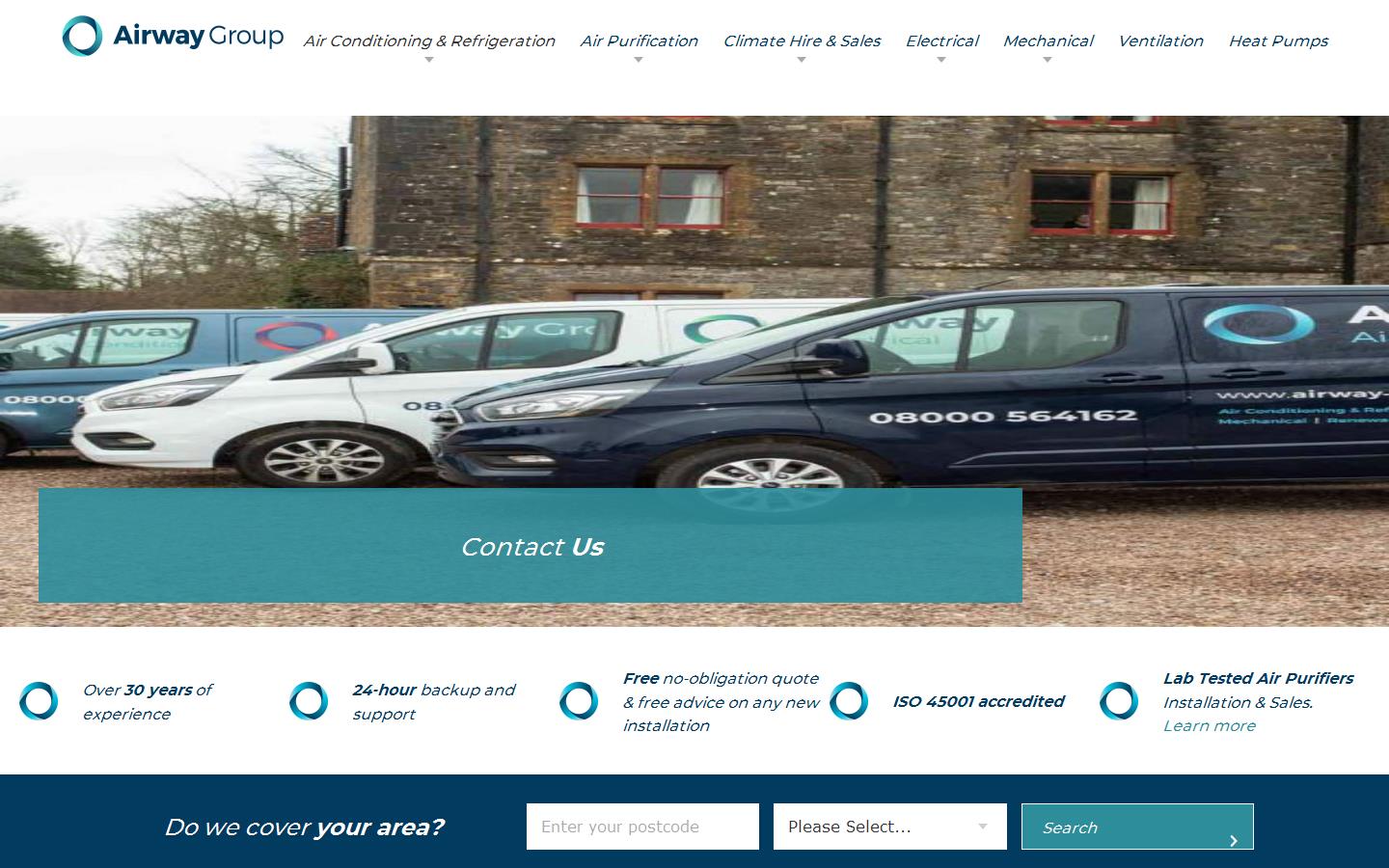 Airway Air Conditioning Website