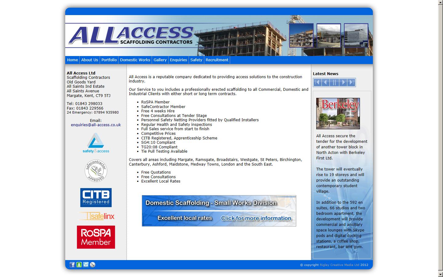 All Access Ltd Website