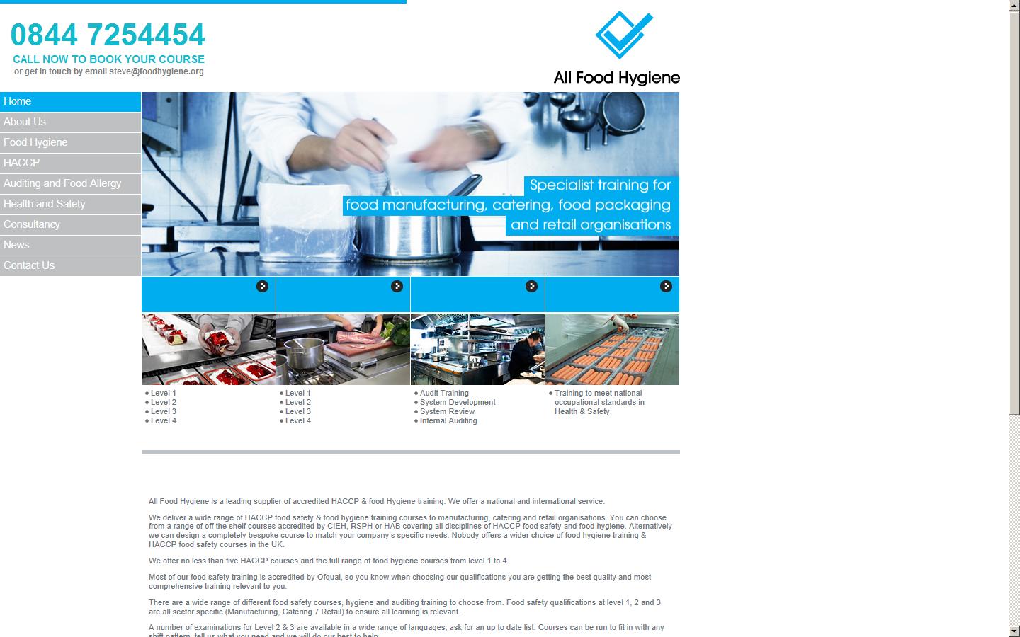 All Food Hygiene Website