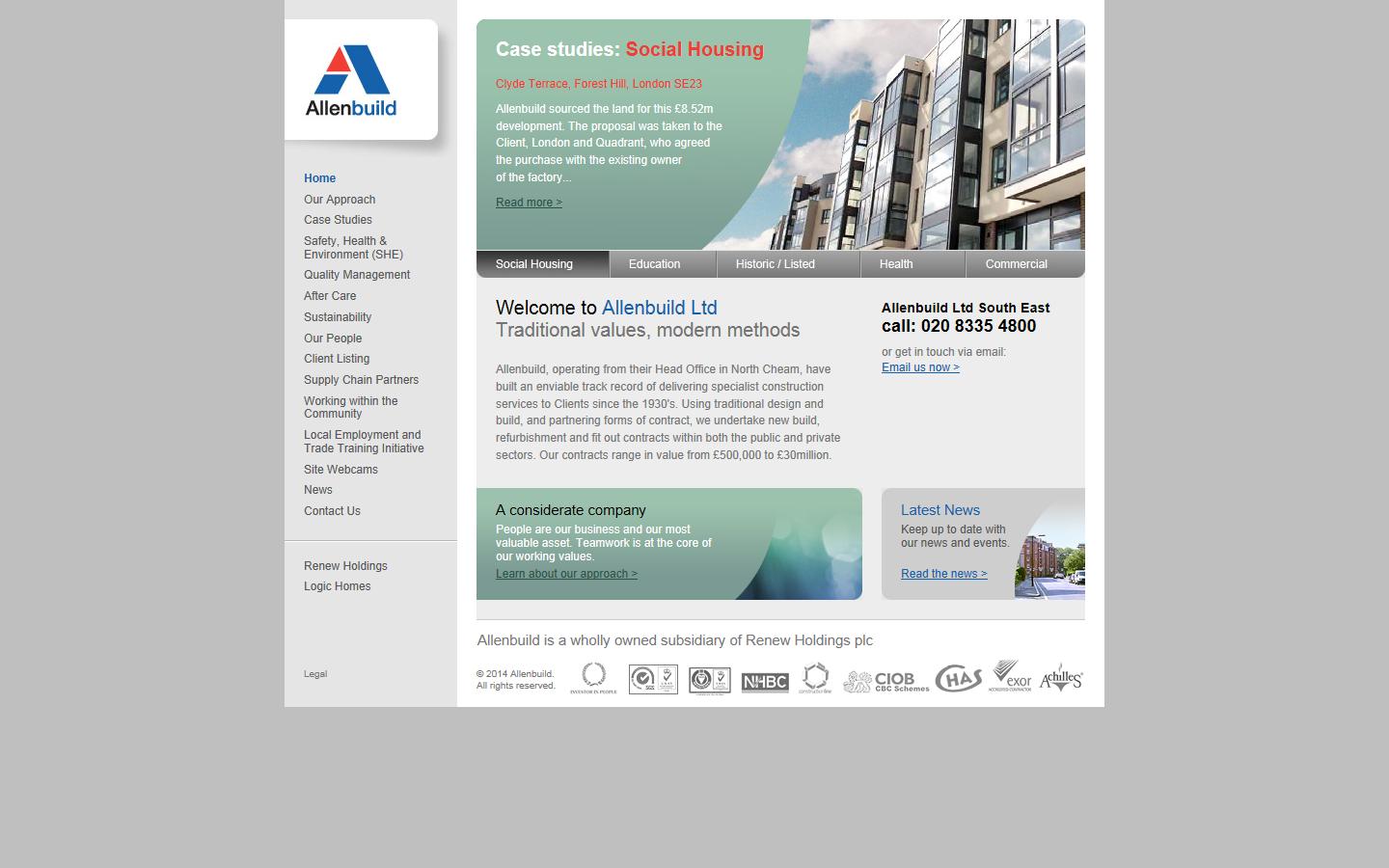 Allenbuild Ltd Website