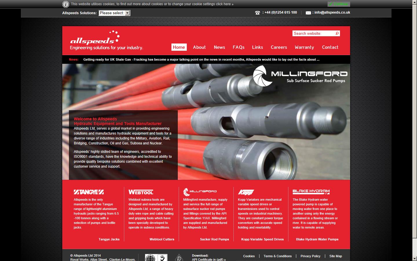 Allspeeds Ltd Website