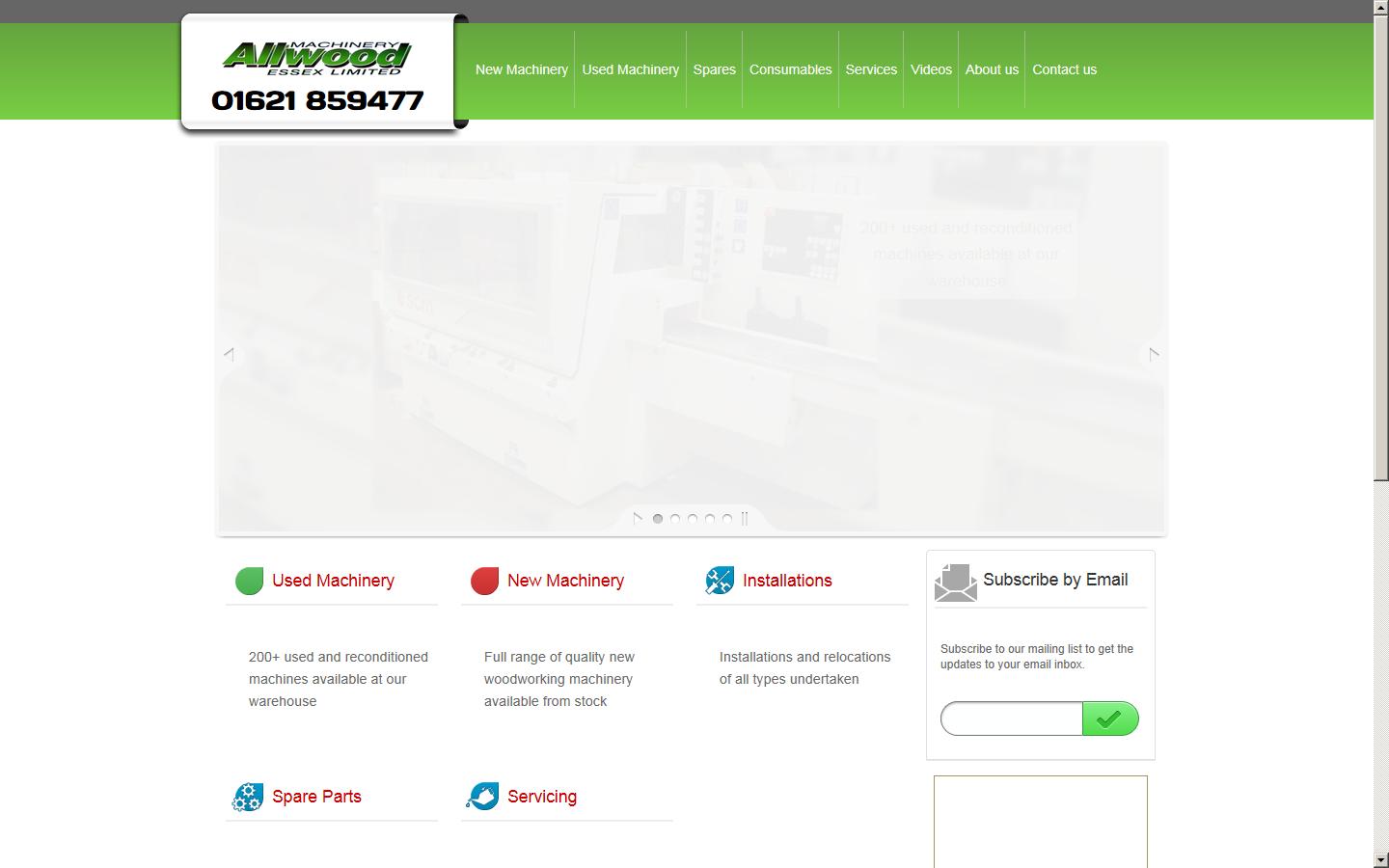 Allwood Machinery  Website