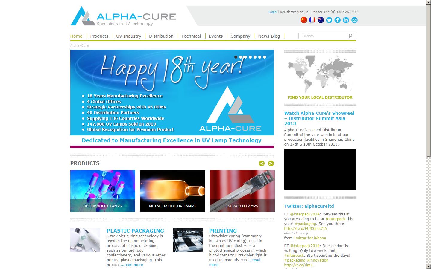 ALPHA-CURE Ltd Website