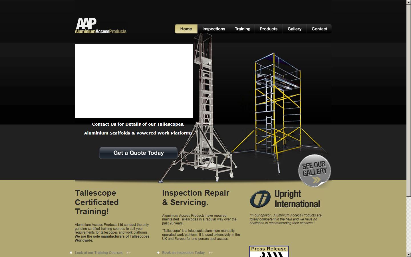 Aluminium Access Website