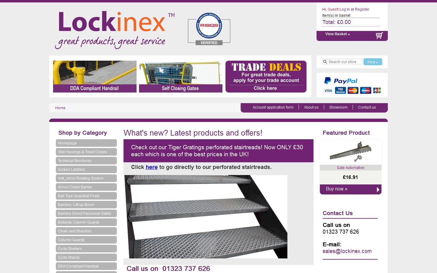 Lockinex UK Ltd Website