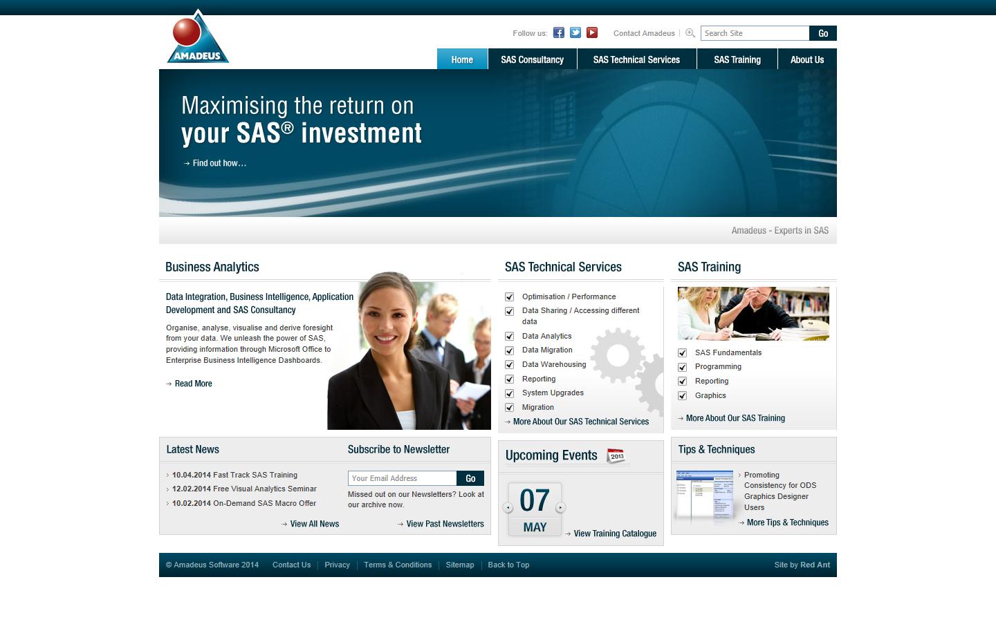 Amadeus Software Ltd Website