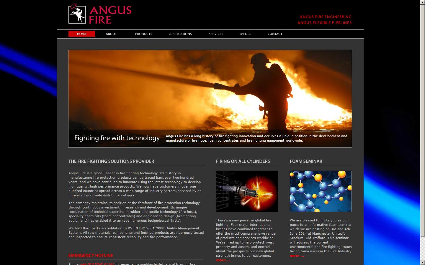 Angus Fire Ltd  Website